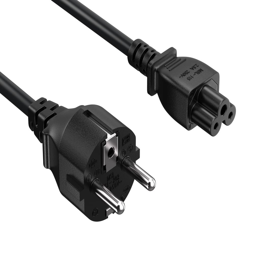 Cable Leader 6ft European Schuko 3-Prong Notebook Power Cord (CEE 7/7 to IEC320 C5)
