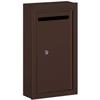 Salsbury Industries 2260ZP Slim Surface Mounted Letter Box with Commercial Lock, Private Access, Bronze view 1