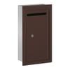 Salsbury Industries 2265ZP Slim Recessed Mounted Letter Box with Commercial Lock, Private Access, Bronze view 1