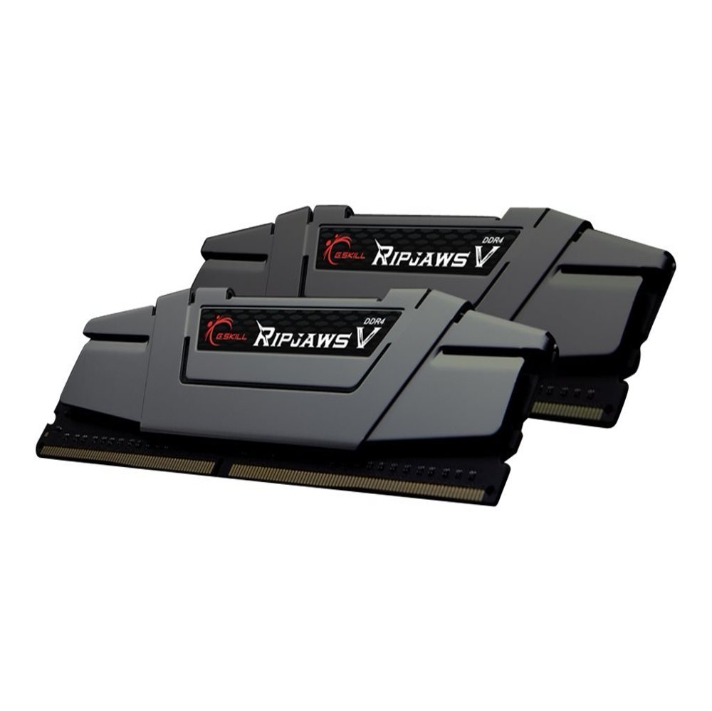 Gskill F4-3200C16D-16GVGB Memory D4 3200 16 GB C16 RipV K2, 2 x 8 GB, 1.35 V, RipjawsV Black