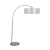 Yosemite Home Decor 1 Light Arc Floor Lamp in Satin Steel view 1