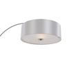 Yosemite Home Decor 1 Light Arc Floor Lamp in Satin Steel view 3