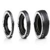 Movo MT-S68 3-Piece AF Chrome Macro Extension Tube Set for Sony Alpha DSLR Camera, A-Mount Lens System with 12mm, 20mm, 36mm Tubes view 1