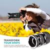 Movo MT-S68 3-Piece AF Chrome Macro Extension Tube Set for Sony Alpha DSLR Camera, A-Mount Lens System with 12mm, 20mm, 36mm Tubes view 2