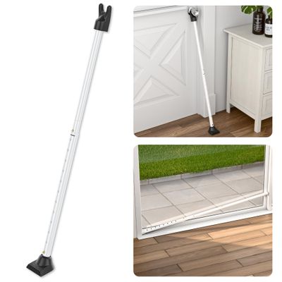 SECURITYMAN Door Security Bar & Sliding Patio Bar - Constructed of High Grade Iron - Great for Apartment Security, Hotel Safety, or Home Protection Door Stoppers