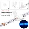 VIPMOON 20 Pack 8mm 4 Pin Led Strip Connectors, Solderless Gapless Strip to Strip Quick Connector for 8mm Wide Non-Waterproof 3528 4 Pin Flex LED Strips view 4