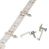 Griver 100 Pack Strip Light Mounting Brackets,Fixing Clips,One-Side Fixing,100 Screws Included (Ideal for 12mm Wide IP68 Silicone Cover Strips) view 1