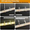 100 Pack Strip Light Mounting Brackets,Fixing Clips,One-Side Fixing,100 Screws Included (For 10mm Wide IP68 Silicone Cover Strips) view 4