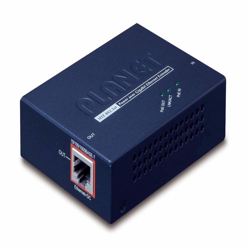 Planet Technology USA POE-E201 IEEE802.3at High Power POE Repeater (Extender)