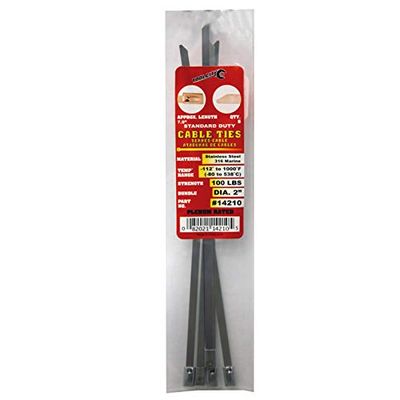 5PC Stainless Steel 7.9" 200LB Tensile 316 Marine