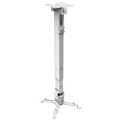 Universal Ceiling Projector Mount (Max 44 lbs) - White