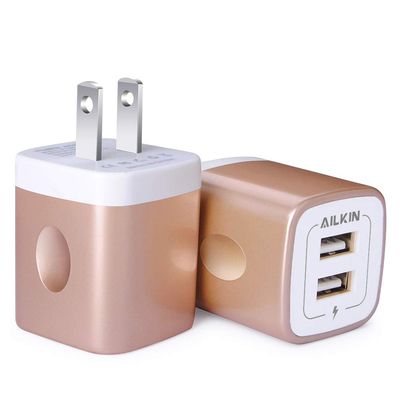USB Wall Charger, Charger Block, 2.1A Multiport Fast Charge Power Brick