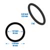 WYNK Magnetic Wireless Charger Metal Rings with 3M Sticker 4 PCS Compatible for Magsafe Charger,Compatible with iPhone 12/13/14/15/16/17 mini/Air/Pro/Pro Max and Samsung Galaxy(2 Black + 2 Silver) view 4