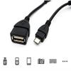 yan New USB 2.0 OTG Adapter Converter Connector Cable Black for USB Peripherals view 1