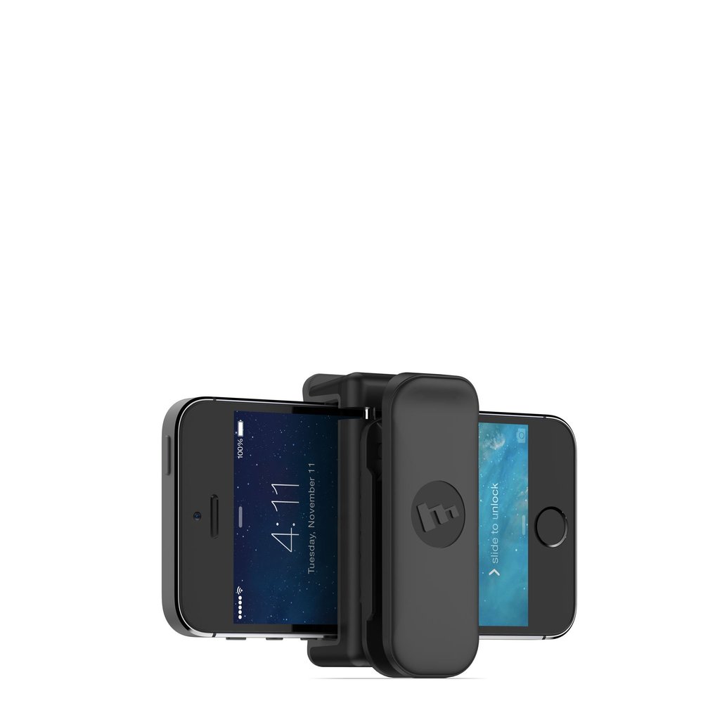 Mophie Universal Belt Clip - Compatible with iPhone 17/16/15/14, Galaxy S25/S24, Google Pixel 10/9/8 & More - 360 Rotating, Adjustable, Secure Clip, Black