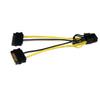 StarTech.com 6in SATA Power to 8 Pin PCI Express Video Card Power Cable Adapter - SATA to 8 pin PCIe power (SATPCIEX8ADP) view 1