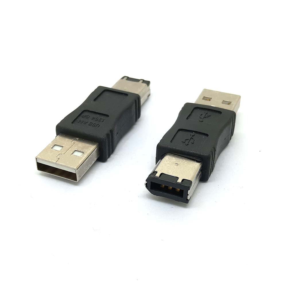 adapter Firewire IEEE 1394 6 Pin Male to USB 2.0 Male Adaptor Convertor, Firewire