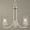 Chain Hung Mini-Chandelier in Satin Nickel Finish view 1