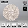 Wintergreen Lighting LED Starlight Sphere, LED Light Ball Sphere Light, Christmas Light Ball, Christmas Decoration (70 Lights, 6", Warm White) view 3