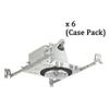 4-Inch New Construction LED Recessed Can Light IC & Airtight Flat Ceiling Case Pack of 6 view 1