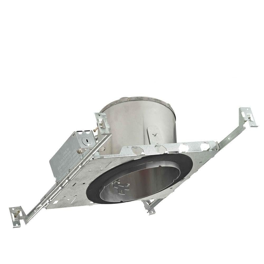 6-Inch New Construction E26 Recessed Can Light IC & Airtight Slope Ceiling Case Pack of 4