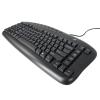 A4tech Ergonomic Left Handed Keyboard for Business/Accounting - 8 Multimedia Hotkeys - Eliminates RSI and Carpal Tunnel - Patented Natural_Reduce Back and Shoulder Strain to Improve Posture view 2