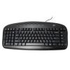 A4tech Ergonomic Left Handed Keyboard for Business/Accounting - 8 Multimedia Hotkeys - Eliminates RSI and Carpal Tunnel - Patented Natural_Reduce Back and Shoulder Strain to Improve Posture view 3