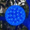 Wintergreen Lighting LED Starlight Sphere, LED Light Ball Sphere Light, Christmas Light Ball, Christmas Decoration (70 Lights, 6", Blue) view 2