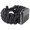 Savior Survival Gear Paracord Watch Band - Compatible with Apple Watch Band 49mm 46mm 45mm 44mm 42mm - iWatch Band Series Ultra 10 9 8 7 6 5 4 3 2 1 SE  Adjustable strap for men (Black, Large) view 2