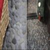 Interlocking Pebble Floor Tiles (5-Pack) Kitchen, Bathroom, and Patio Flooring | Indoor and Outdoor Use | Natural Black Grey Tan Red Stones | Quick and Easy Grout Installation view 3