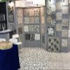 Interlocking Pebble Floor Tiles (5-Pack) Kitchen, Bathroom, and Patio Flooring | Indoor and Outdoor Use | Natural Black Grey Tan Red Stones | Quick and Easy Grout Installation view 4