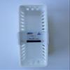 Slim Plastic Storage Trays Baskets in White- Set of 3 view 2
