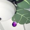 Beach Sunset Hibiscus Flower Hawaiian Purple Ceiling Fan and Light Pull view 3