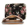kayond Water-Resistant Canvas 13.3 Inch Laptop Sleeve-Black C Rose view 1