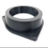 Custom Install Parts 6.5" Plastic Black Speaker Adapter Compatible with Toyota - Select Models - view 3