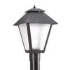 Generation Lighting Polycarbonate 1-Light Outdoor Post Lantern in Black view 1