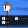 Generation Lighting Polycarbonate 1-Light Outdoor Post Lantern in Black view 4