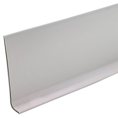 4-Inch x 4-Ft. Silver Gray Vinyl Wall Base