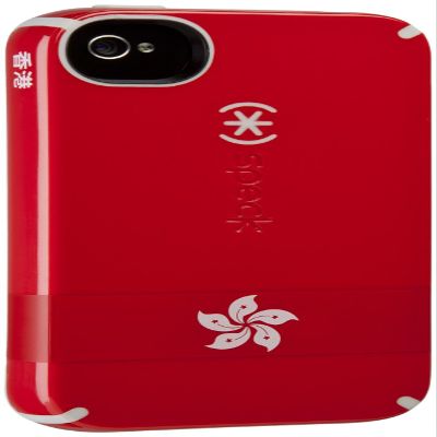Speck SPK-A1397 Limited Edition iPhone 4S CandyShell Case, Hong Kong Flag - 1 Pack - Carrying Case - Red/White
