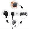 Toptekits (2 Pack) EU 16A Schuko CEE7 French Germany Korea 4.8mm Pin DIY Rewireable Power Plug, Europlug Receptacles Elbow Plug, Cee7 Adapter, European Travel Plug Adapter (Black) view 4