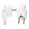 Toptekits (2 Pack) EU Europe 16A Schuko French Korea 4.8mm Pin DIY Rewireable Plug Max AC250V, White, Type F Connector, CE Certified view 1