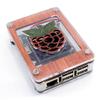 C4Labs - Zebra Fan Inlay Case (Wood) ~ for Raspberry Pi 4B, 3B+, 3, Pi 2 view 1