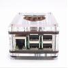 C4Labs - Zebra Fan Inlay Case (Wood) ~ for Raspberry Pi 4B, 3B+, 3, Pi 2 view 3