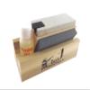 Dan's TRI-4 - Genuine 3 Stone 4" Tri-Hone, Arkansas Knife Sharpening System w/ Silicon Carbide (Coarse), Soft (Medium) and Hard (Fine) Arkansas Novaculite Whetstones, Stone Size: 4" x 1 5/8" x 1/2" view 1
