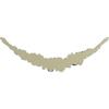 Ekena Millwork 31"W x 9 3/4"H x 2 1/2"P Reece Floral Swag Onlay view 4