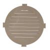 Ekena Millwork 22"W x 22"H x 1 1/4"P, Round Gable Vent with Keystones, Functional view 2