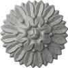 Ekena Millwork ROS06X06CH 6-Inch Od X 1 1/8-Inch P Chesterfield Rosette, Factory primed and ready for paint view 1
