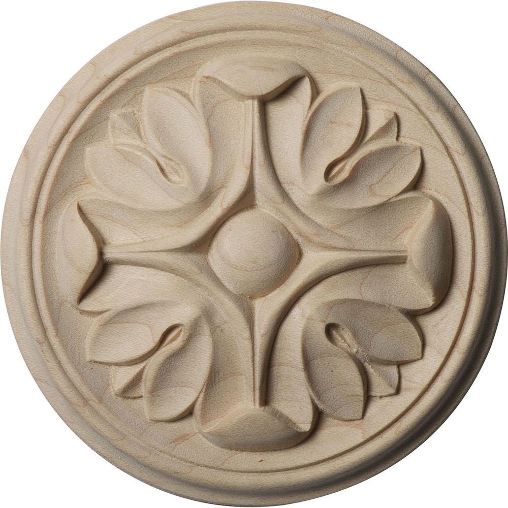 Ekena Millwork ROS03X03RAAL Raymond Round Rosette, Alder
