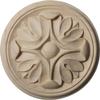 Ekena Millwork ROS03X03RAAL Raymond Round Rosette, Alder view 1