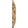 Ekena Millwork ROS03X03ACAL Acanthus Square Rosette, 3 1/2"W x 3 1/2"H x 5/8"P, Alder view 3